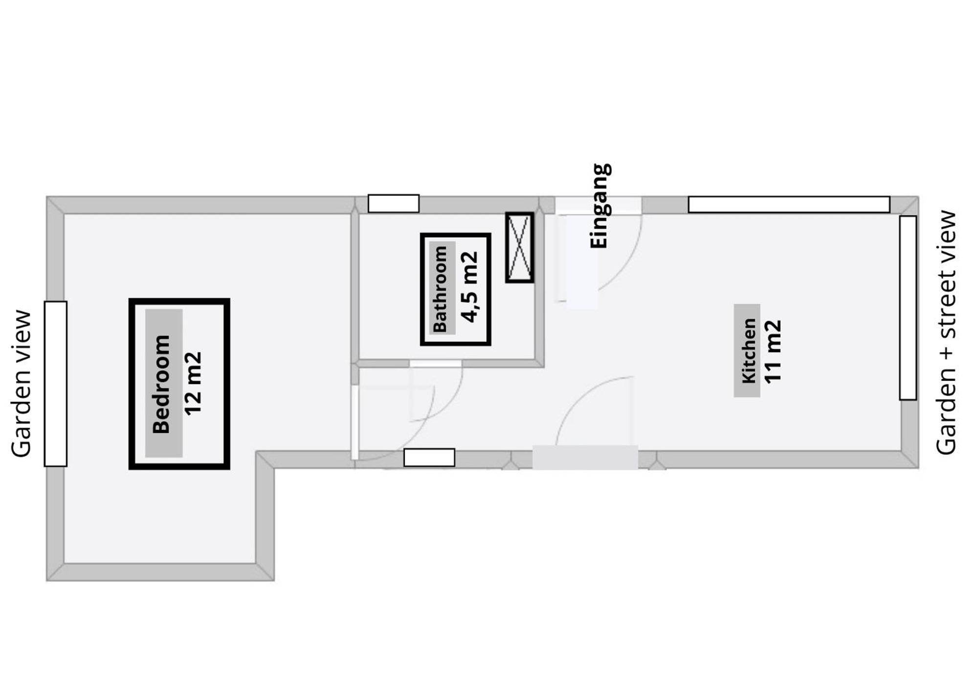 Mini-Apartment Ruhig Und Verkehrsguenstig In ברלין מראה חיצוני תמונה